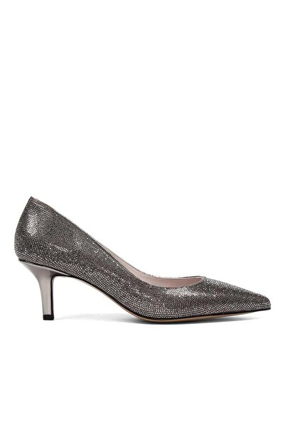 Celal Gültekin Kadın Platin Taşlı İnce Topuklu Stiletto