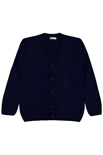 Civil Boys Basic Knitwear 6-9 Years Cardigan - Navy Blue 6-7 Years