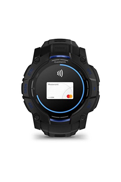 Garmin Instinct 3 - 50 mm AMOLED Siyah Mavi