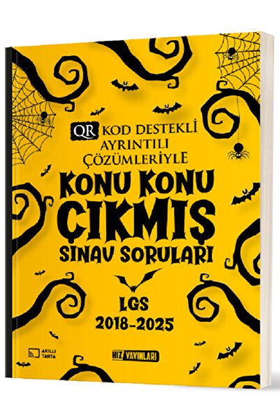 Efsane Yayınları 8.Sınıf Hız Yayınları LGS Konu Konu Çıkmış Sınav Soruları 2018 - 2025 / Kod Destekli Ayrıntılı Çözüm