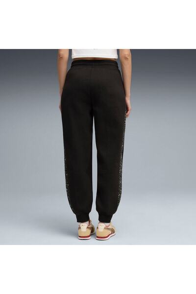 Puma Trousers Ess Graphic Animal Comfort High-waist Sweatpants, Black, Women