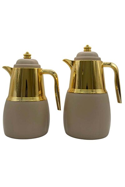 ALQANNAS 2 Piece Thermos Set for Tea & Coffee - 1L & 0.7L, 2-Year Heat Retention Warranty