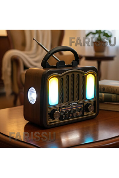 farissu Solar Şarjlı Müzik Kutusu: AM/FM/SW Radyo & Bluetooth Hoparlör (BK-70...