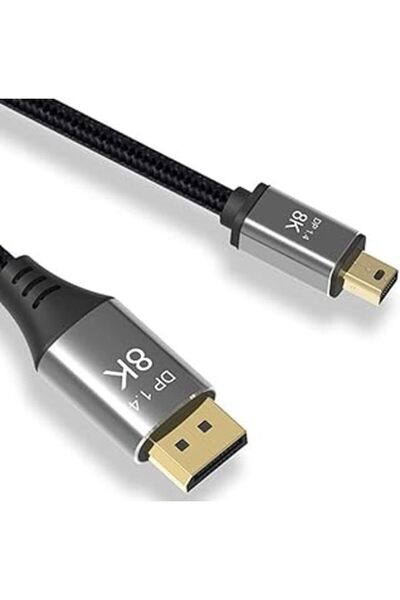 Generic Mini DisplayPort to DisplayPort 8K Cable 2m (8K@60Hz, 4K@144Hz) DisplayPort 1.4 Bi-directional