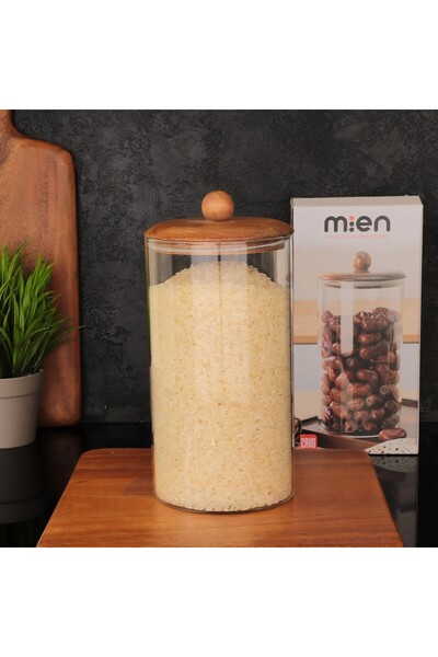 MİEN Akasya Vakumlu Kapak Kavanoz 1550ml