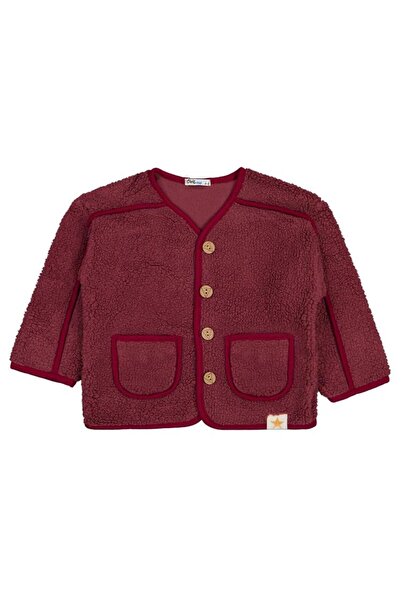 Civil Boys Star Embroidered Cardigan for Ages 2-5 - Burgundy4-5 Years