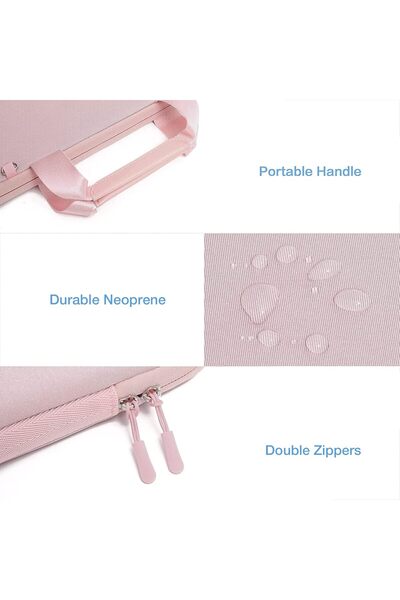 Mosiso Laptop Sleeve Compatible with MacBook Air/Pro 13 (Neoprene) - Pink