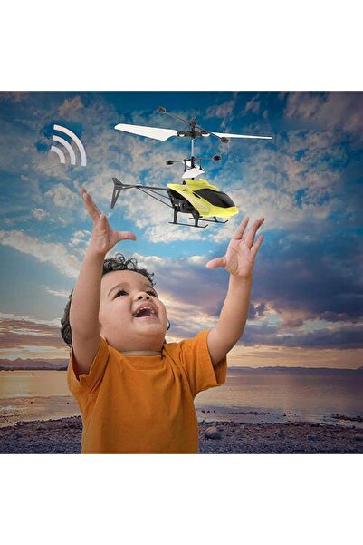 Generic B&K Helicopter Toy Remote Control Induction Hover Rechargeable Mini Drone LED (Yellow)