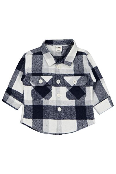 Civil Baby Lumberjack 6-18 Months Shirt - Navy Blue 18-24 Months