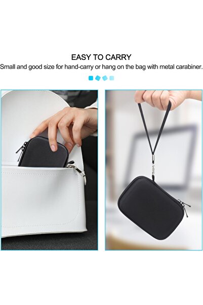 Lacdo Hard Carry Case for Samsung T7 / T7 Touch Portable SSD - EVA Shockproof Travel Case, Black