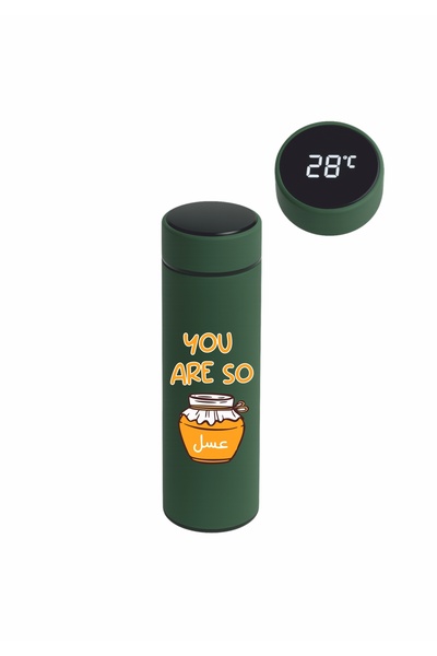 BSE Smart Thermos | Cute “YOU ARE SO Honey” Design ☕🍯 | Digital Touchscreen | 500ml