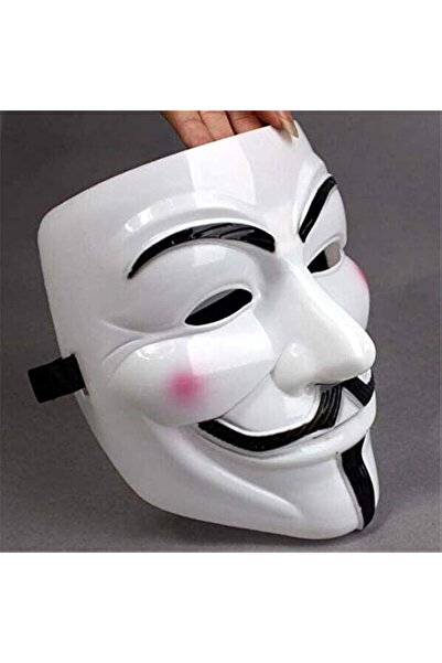 Generic V for Vendetta Guy Fawkes Anonymous Mask - Hacker Costume Mask (One Size, Plastic)