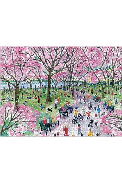 Galison Michael Storrings Cherry Blossoms 1000 Piece Puzzle