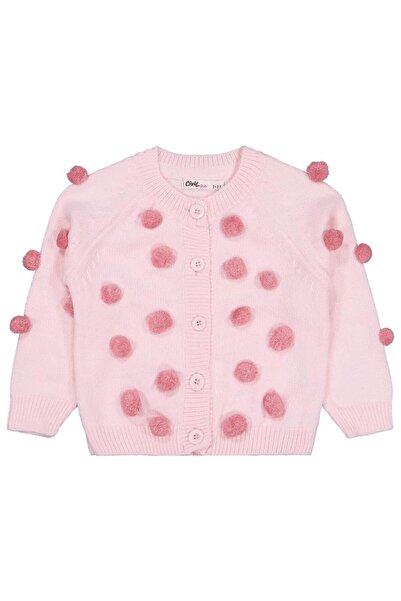 Civil Girls Pompom Cardigan for Ages 2-5 - Pink 2-3 Years