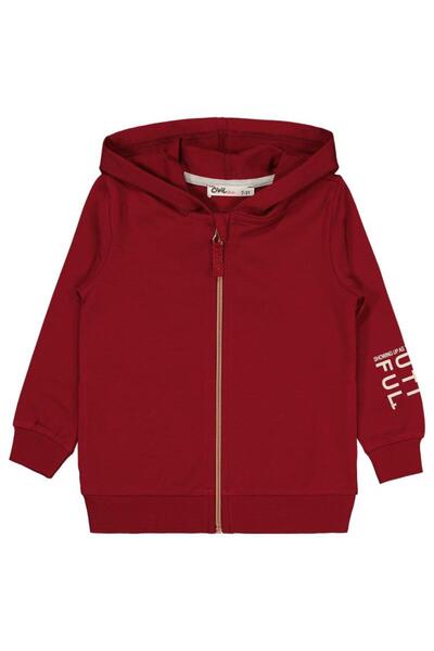 Civil Girls Basic 2-5 Years Old Cardigan - Burgundy 5-6 Years Old