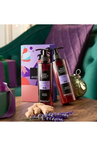 AVON Essence Duo Hand Cream and Liquid Soap Set, Avon, Lavender & Ginger, 2x250 ml