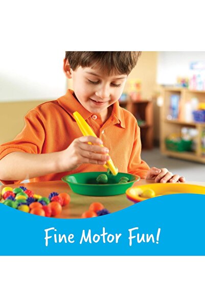 Learning Resources Easy Grip Tweezers LER1963, Set of 12