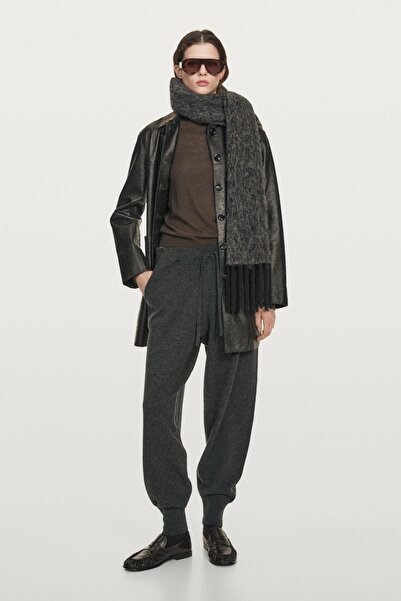 Massimo Dutti %100 yün cepli şalvar pantolon