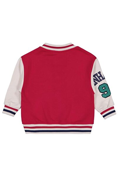 Civil Boys College Campus Printed College 2-5 Years Old Cardigan - Red 5-6 Years Old