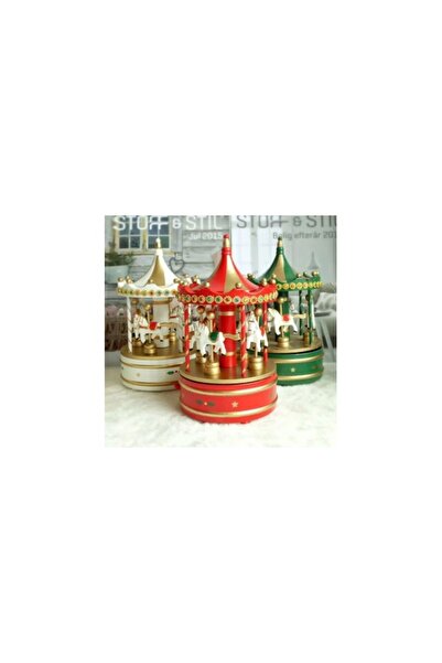 Aca Premium XL Carousel Wooden Music Box
