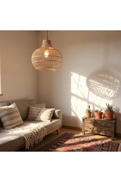 SALAŞHANE ATOLYE Jasmin Rattan Avize