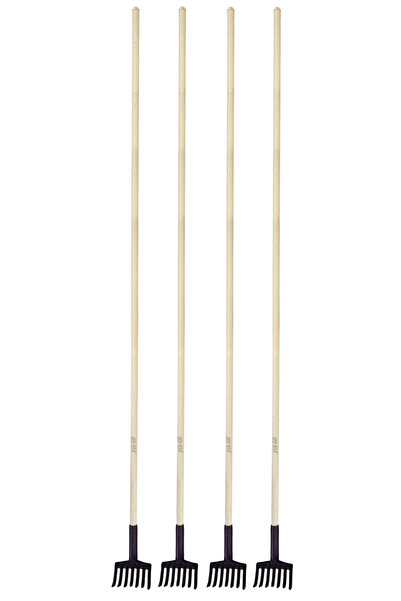 FIX-GO Zeytin Toplama Tırmığı 7 Dişli Ahşap Saplı 200 cm 4 Adet