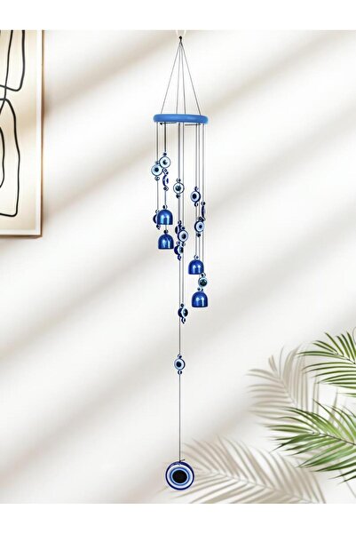 e-life shop Feng Shui Nazar Boncuğu Rüzgar Çanı Metal Kötü Göze Karşı Dış Mek...