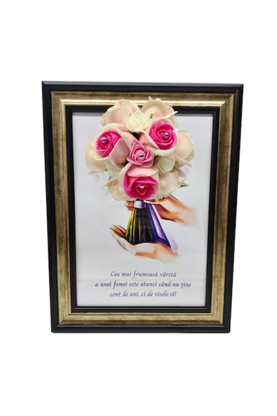 T&M Personalizare Tablou înrămat A4 (30x21 cm) - „Cea mai frumoasă epocă” - f...