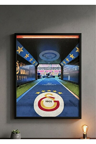 BuzzDesigns Şampiyonlar Ligi Temalı Galatasaray Tablosu (Çerçeveli)