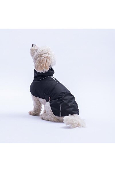 Pawstar Black Colombia Prime V2 Dog Raincoat for Medium and Large Breeds with Fleece Dog Clothing Waterproof