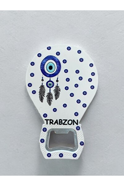 Mundy TRABZON Temalı Nazar Baskılı Magnet Şişe Açacağı Buzdolabı Süsü (KOD:901)