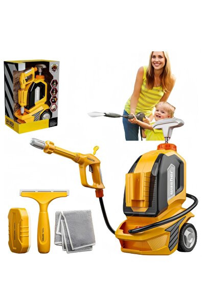 Flippy Toy Pressure Washer - Interactive Car Washer, Plastic, Accessories Included, Orange