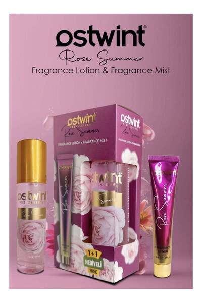 Ostwint Summer Rose Body Mist with Lotion 250ml, Turkish Product