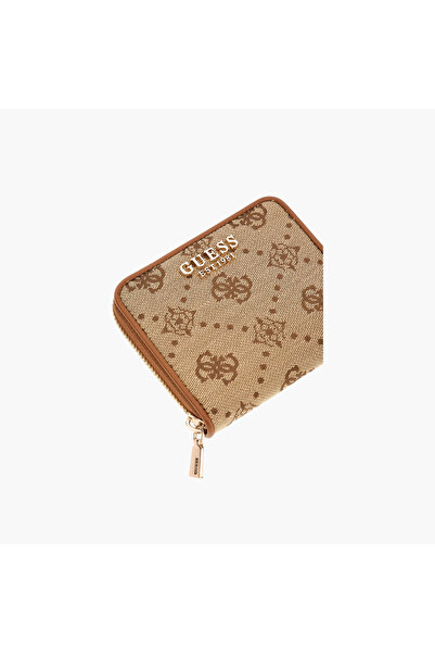 Guess Monogram Small Zip Wallet