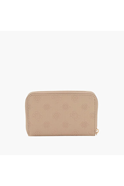 Guess Embossed Zip-Around Wallet