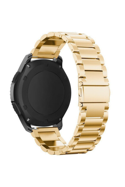 iUni Curea metalică pentru ceas inteligent Samsung Galaxy Watch 46mm, Watch Gear S3, 22 mm oțel inoxidabil, auriu