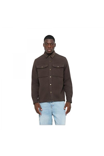 Timberland Tb0A44Tn Corduroy Collar Utility Over Gömlek Kahverengi Erkek Gömlek