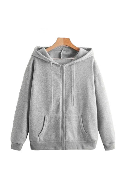 warn Унісекс Oversize Кардиган з капюшоном Шардонова тканина Сезонний/Зимовий