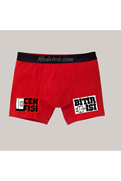 UNIQUE DESIGN Czech Plug Finish the Job Humorous Men's Boxer