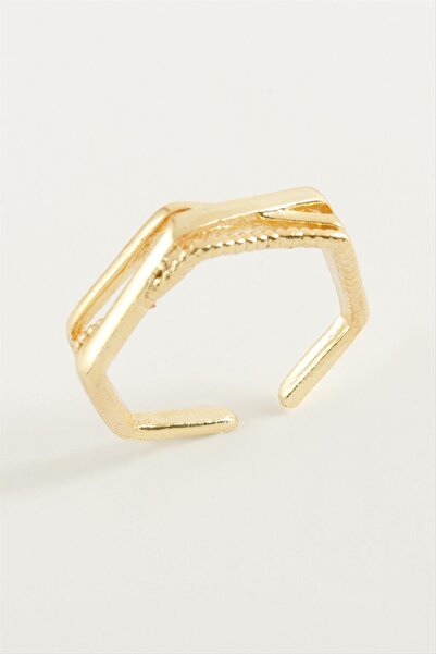 ZERO LAND Lvsqvr Twisted (101016) Metal Ring-Yellow