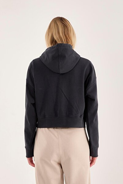 Store 100% Cotton Hooded Zippered Women's Sweatshirt