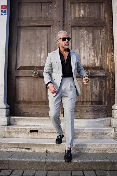 Fc Plus İSPANYOL YAKA SAFARİ TAKIM ELBİSE