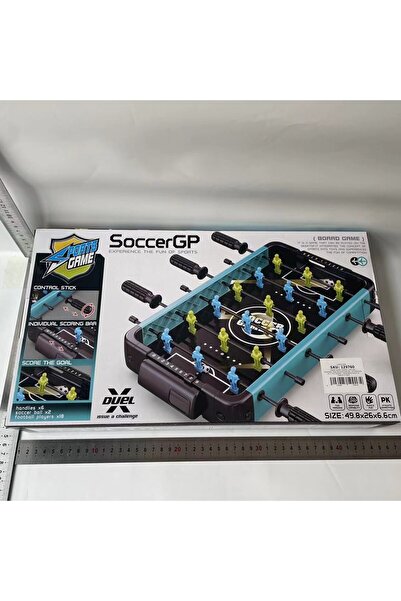 Flippy Foosball Table - 18 Players, 6 Handles, 2 Balls, Scoreboard, ABS, 49.8×26×6.6 cm, Multicolo