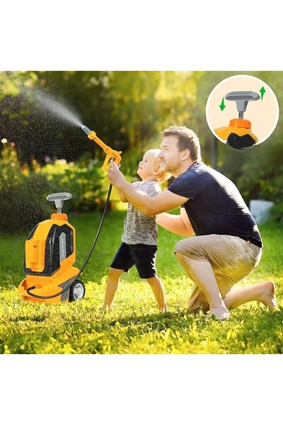 Flippy Toy Pressure Washer - Interactive Car Washer, Plastic, Accessories Included, Orange