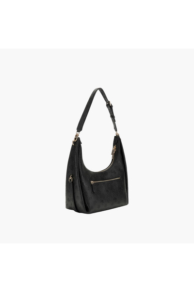 Guess Embossed Logo Hobo Shoulder Bag