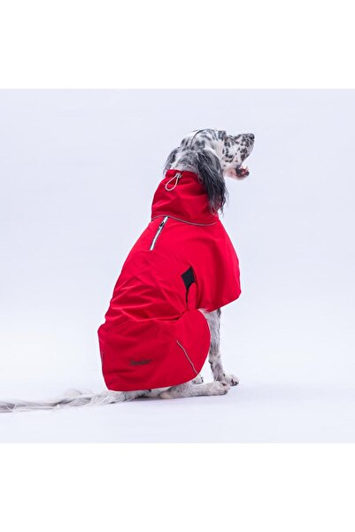 Pawstar Red Colombia Prime Dog Raincoat for Medium and Large Breeds Dog Clothing Waterproof Rain