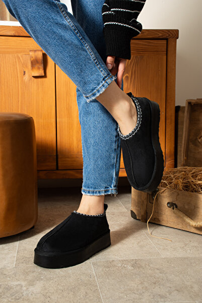 irmona AYA SİYAH KISA İÇİ TÜYLÜ KIŞLIK MİNİ UG TERLİK BOT