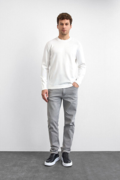 Back And Bond Ecru Regular Fit Knit Sweater
