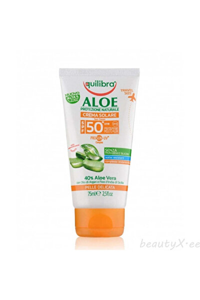 Equilibra كريم الصبار للوقاية من الشمس بعامل حماية 50، 75 مل
