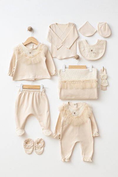 ZEYNUKO طقم ملابس للأطفال حديثي الولادة من 0-3 أشهر من التول المزخرف، مناسب ل...